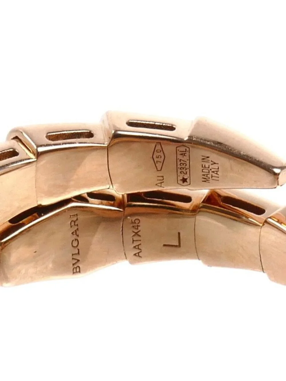 Bvlgari 18K Pink Gold Serpenti Viper Ring
